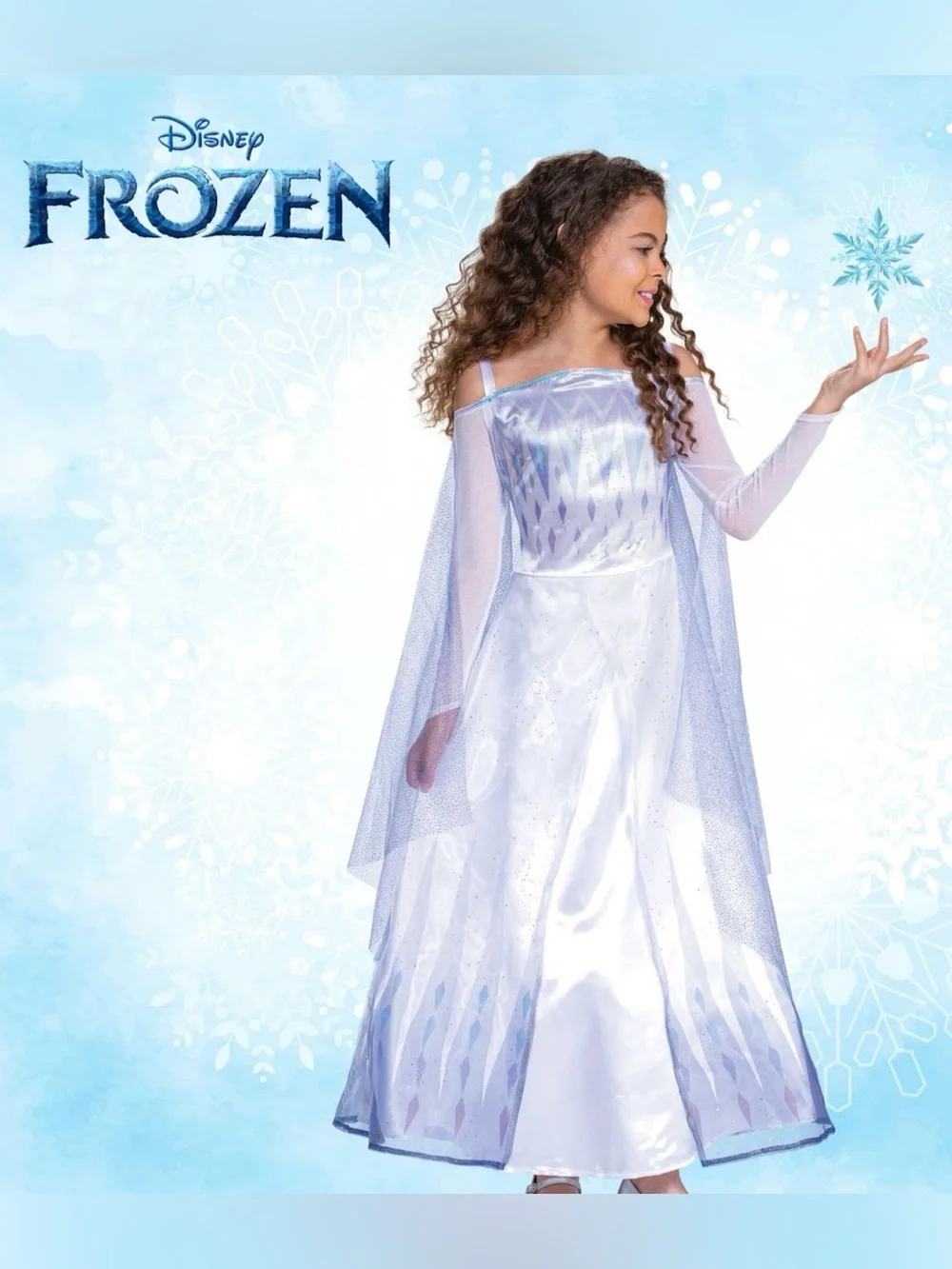 Disney FROZEN❄️SNOW QUEEN ELSA❄️PRESTIGE CHILD COSTUME SIZE SMALL (4-6X) 🌟NWT🌟
